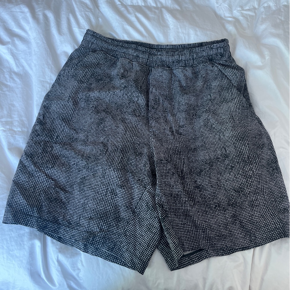Lulu Black and White Checkered Shorts